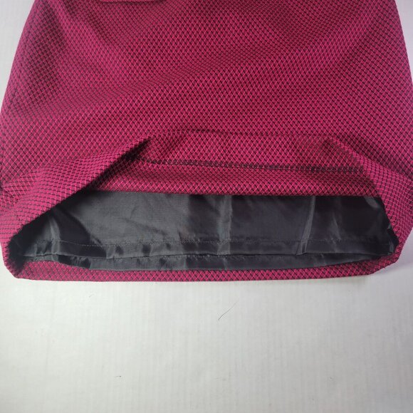 Ann Taylor Loft Petite Women Professional Red Diamond Pattern Skirt Size 6P - Picture 10 of 10